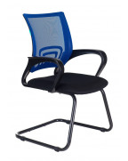 Кресло Бюрократ CH-695N-AV, обивка: сетка/ткань, цвет: синий/черный TW-11