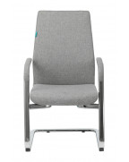 Кресло Бюрократ _JONS-LOW-V, обивка: ткань, цвет: серый