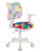 Кресло детское Бюрократ CH-W797, обивка: сетка/ткань, цвет: мультиколор