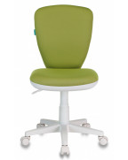 Кресло детское Бюрократ KD-W10, обивка: ткань, цвет: светло-зеленый