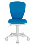 Кресло детское Бюрократ KD-W10, обивка: ткань, цвет: голубой
