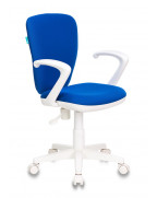 Кресло детское Бюрократ KD-W10AXSN, обивка: ткань, цвет: синий