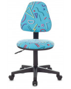 Кресло детское Бюрократ KD-4, обивка: ткань, цвет: голубой