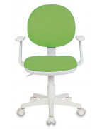 Кресло детское Бюрократ Ch-W356AXSN, обивка: ткань, цвет: салатовый 15-118