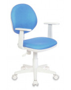 Кресло детское Бюрократ CH-W356AXSN, обивка: ткань, цвет: голубой 15-107