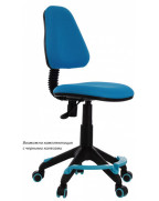 Кресло детское Бюрократ KD-4-F, обивка: ткань, цвет: голубой