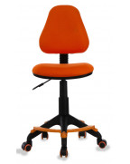 Кресло детское Бюрократ KD-4-F, обивка: ткань, цвет: оранжевый