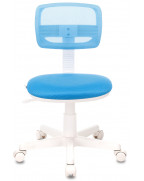 Кресло детское Бюрократ CH-W299, обивка: ткань, цвет: голубой TW-55