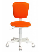 Кресло детское Бюрократ CH-W204NX, обивка: ткань, цвет: оранжевый