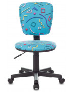 Кресло детское Бюрократ CH-204NX, обивка: ткань, цвет: голубой
