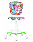 Кресло детское Бюрократ CH-W204/F, обивка: ткань, цвет: мультиколор, рисунок маскарад