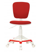 Кресло детское Бюрократ CH-W204/F, обивка: ткань, цвет: красный