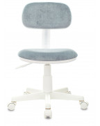 Кресло детское Бюрократ CH-W201NX, обивка: ткань, цвет: серо-голубой