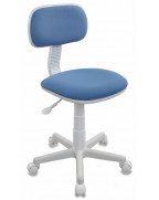 Кресло детское Бюрократ CH-W201NX, обивка: ткань, цвет: голубой 26-24