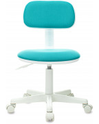 Кресло детское Бюрократ CH-W201NX, обивка: ткань, цвет: бирюзовый 26-30