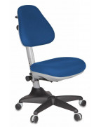 Кресло детское Бюрократ KD-2, обивка: ткань, цвет: синий TW-10