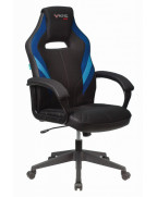 Кресло игровое Zombie VIKING 3 AERO, обивка: текстиль/эко.кожа, цвет: черный/синий