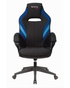Кресло игровое Zombie VIKING 3 AERO, обивка: текстиль/эко.кожа, цвет: черный/синий