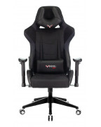 Кресло игровое Zombie VIKING 4 AERO, обивка: текстиль/эко.кожа, цвет: черный