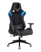 Кресло игровое Zombie VIKING 4 AERO, обивка: текстиль/эко.кожа, цвет: черный/синий