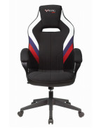 Кресло игровое Zombie VIKING 3 AERO, обивка: текстиль/эко.кожа, цвет: белый/синий/красный/черный