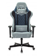 Кресло игровое Zombie VIKING 7 KNIGHT, обивка: текстиль/эко.кожа, цвет: голубой