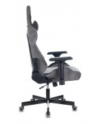 Кресло игровое Zombie VIKING 7 KNIGHT, обивка: текстиль/эко.кожа, цвет: серый, рисунок ромбик