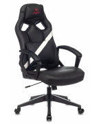 Кресло игровое Zombie DRIVER, обивка: эко.кожа, цвет: черный/белый
