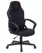 Кресло игровое Zombie 10, обивка: текстиль/эко.кожа, цвет: черный