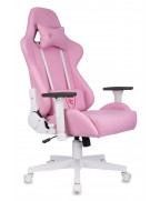 Кресло игровое Zombie Neo, обивка: эко.кожа, цвет: розовый