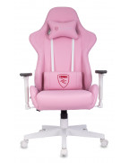 Кресло игровое Zombie Neo, обивка: эко.кожа, цвет: розовый