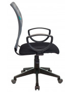 Кресло Бюрократ CH-599AXSN, обивка: сетка/ткань, цвет: серый/черный TW-11