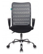 Кресло Бюрократ CH-599AXSL, обивка: сетка/ткань, цвет: серый/черный TW-11