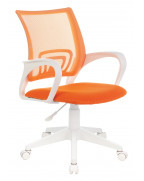 Кресло Бюрократ CH-W695NLT, обивка: сетка/ткань, цвет: оранжевый TW-96-1
