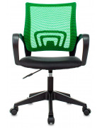 Кресло Бюрократ CH-695NLT, обивка: сетка/ткань, цвет: зеленый/черный TW-11