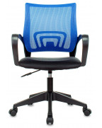 Кресло Бюрократ CH-695NLT, обивка: сетка/ткань, цвет: голубой/черный TW-11