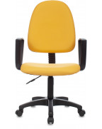 Кресло Бюрократ CH-1300N, обивка: ткань, цвет: желтый