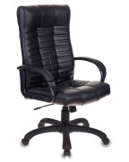 Кресло руководителя Бюрократ KB-10, обивка: эко.кожа, цвет: черный