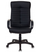 Кресло руководителя Бюрократ KB-10LITE, обивка: эко.кожа, цвет: черный