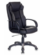 Кресло руководителя Бюрократ CH-839, обивка: эко.кожа, цвет: черный Leather Black