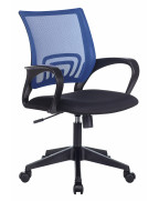 Кресло Бюрократ CH-695N, обивка: сетка/ткань, цвет: синий/черный TW-11