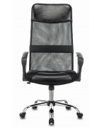 Кресло руководителя Бюрократ CH-600SL, обивка: эко.кожа/сетка, цвет: черный