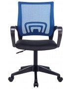 Кресло Бюрократ CH-695NLT, обивка: сетка/ткань, цвет: синий/черный TW-11