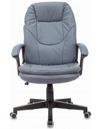 Кресло руководителя Бюрократ CH-868N, обивка: эко.кожа, цвет: серый