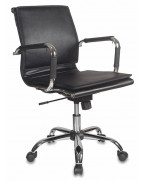 Кресло руководителя Бюрократ Ch-993-Low, обивка: эко.кожа, цвет: черный