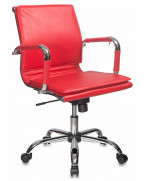 Кресло руководителя Бюрократ Ch-993-Low, обивка: эко.кожа, цвет: красный