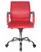 Кресло руководителя Бюрократ Ch-993-Low, обивка: эко.кожа, цвет: красный