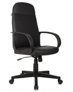 Кресло руководителя Бюрократ CH-808AXSN, обивка: текстиль/эко.кожа, цвет: черный