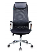 Кресло руководителя Бюрократ KB-9N, обивка: сетка/ткань, цвет: черный TW-11