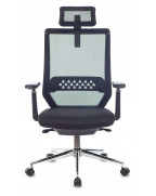 Кресло руководителя Бюрократ 821, обивка: сетка, цвет: черный